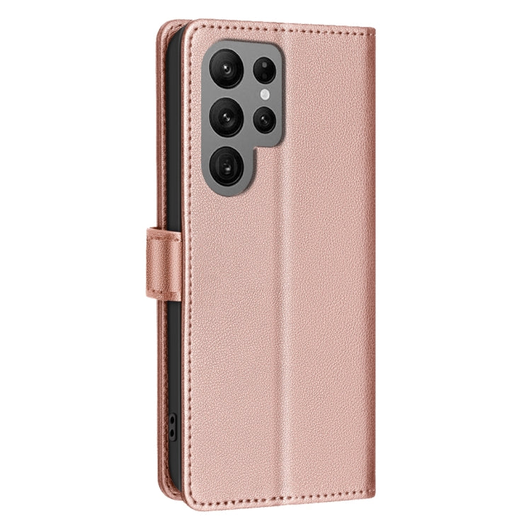 For Samsung Galaxy S25 Ultra 5G Litchi Texture RFID Anti-theft Leather Phone Case(Gold)