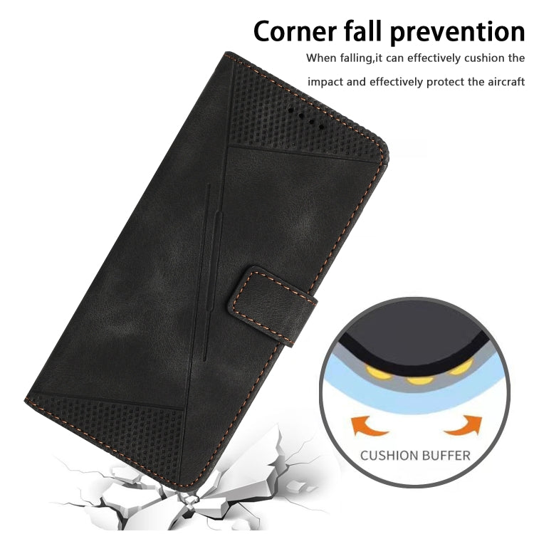 For Samsung Galaxy S25+ / S24+ 5G 5G Dream Triangle Leather Phone Case with Long Lanyard(Black)