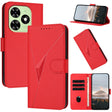 For Tecno Spark Go 2024 Triangle Pattern Buckle Clasp Leather Phone Case(Red) - Tecno Cases by PMC Jewellery | Online Shopping South Africa | PMC Jewellery | Buy Now Pay Later Mobicred