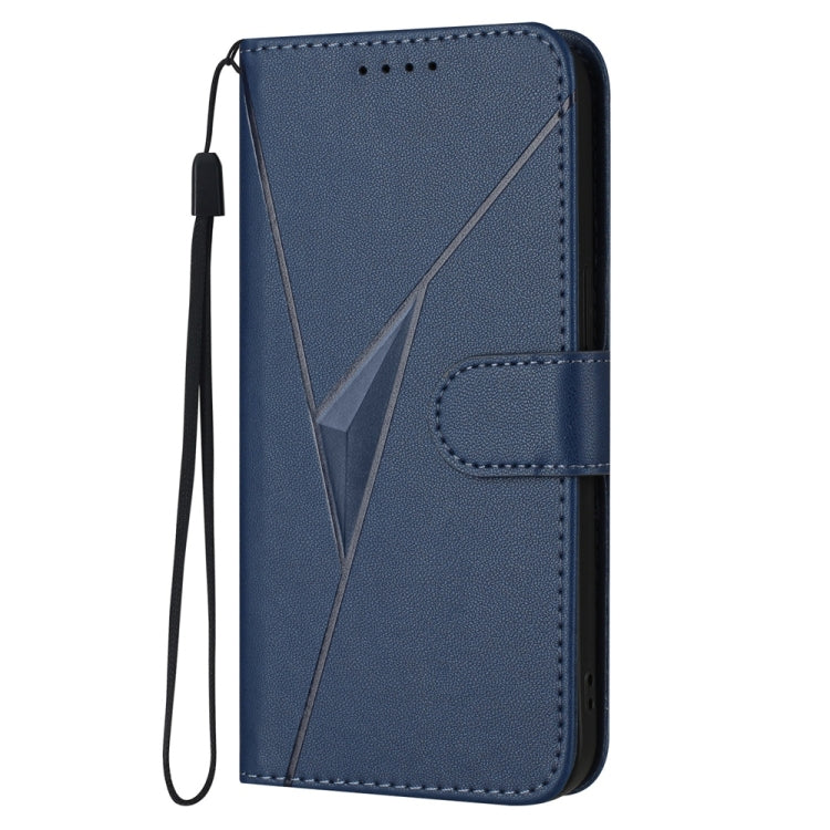 For Tecno Spark Go 2024 Triangle Pattern Buckle Clasp Leather Phone Case(Royal Blue)