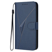 For Tecno Spark Go 2024 Triangle Pattern Buckle Clasp Leather Phone Case(Royal Blue)