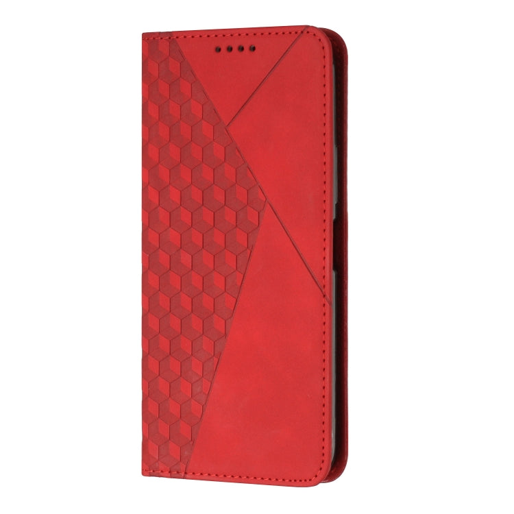 For Samsung Galaxy S25 Ultra 5G Diamond Splicing Skin Feel Magnetic Leather Phone Case(Red)