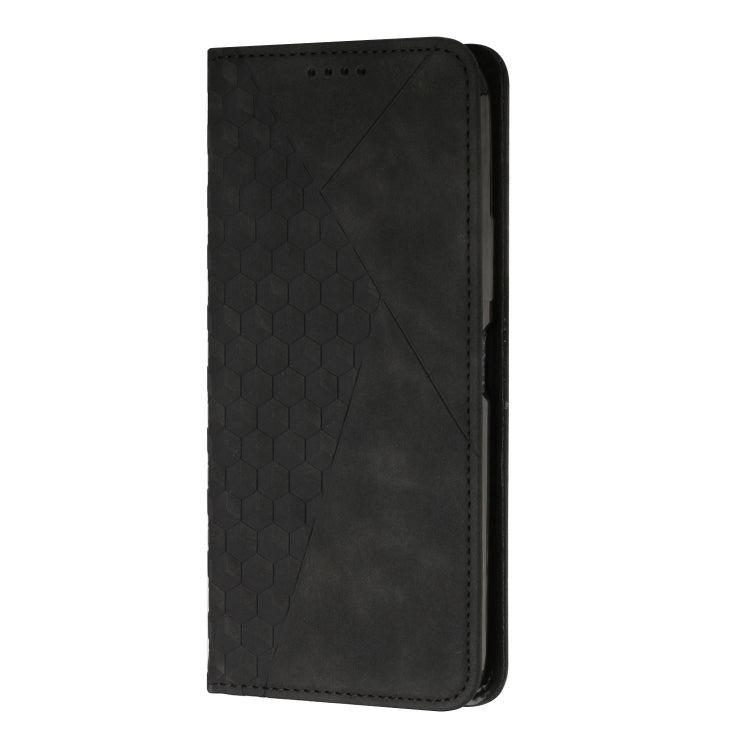 For Samsung Galaxy S25 Ultra 5G Diamond Splicing Skin Feel Magnetic Leather Phone Case(Black)