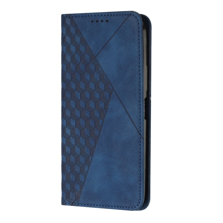 For Samsung Galaxy S25+ / S24+ 5G Diamond Splicing Skin Feel Magnetic Leather Phone Case(Blue)