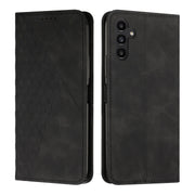 For Samsung Galaxy S25+ / S24+ 5G Diamond Splicing Skin Feel Magnetic Leather Phone Case(Black)