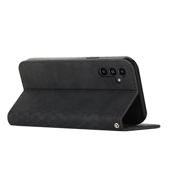 For Samsung Galaxy S25+ / S24+ 5G Diamond Splicing Skin Feel Magnetic Leather Phone Case(Black)