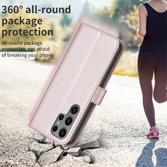 For Samsung Galaxy S25 Ultra 5G Magnetic Buckle Leather Phone Case(Gold)