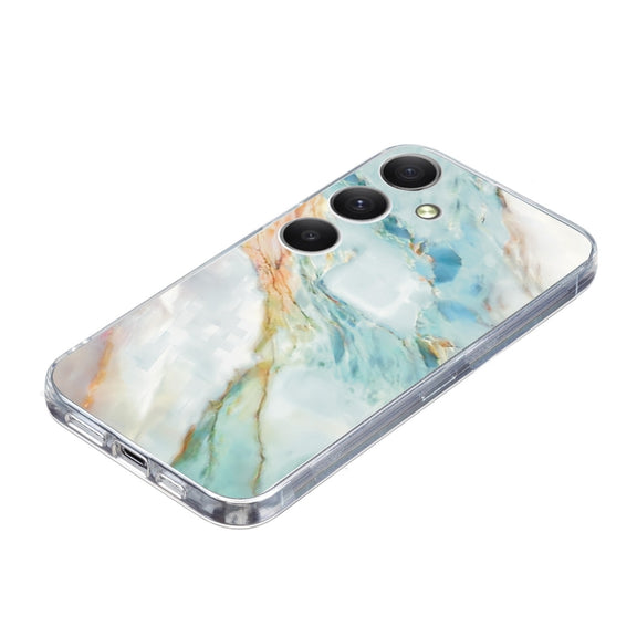 For Samsung Galaxy S25 5G Colorful Painting Pattern TPU Phone Case(Marble)