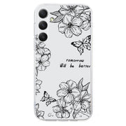 For Samsung Galaxy S25 5G Colorful Painting Pattern TPU Phone Case(Butterfly Flower)