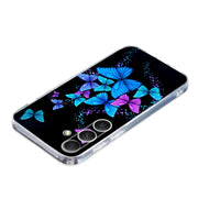 For Samsung Galaxy S25 5G Colorful Painting Pattern TPU Phone Case(Color Butterflies)