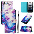 For iPhone 16e Art Colored Drawing Pattern Leather Phone Case(Dreamland) - iPhone 16e Cases by PMC TechLife | Online Shopping South Africa | PMC TechLife | Buy Now Pay Later Mobicred