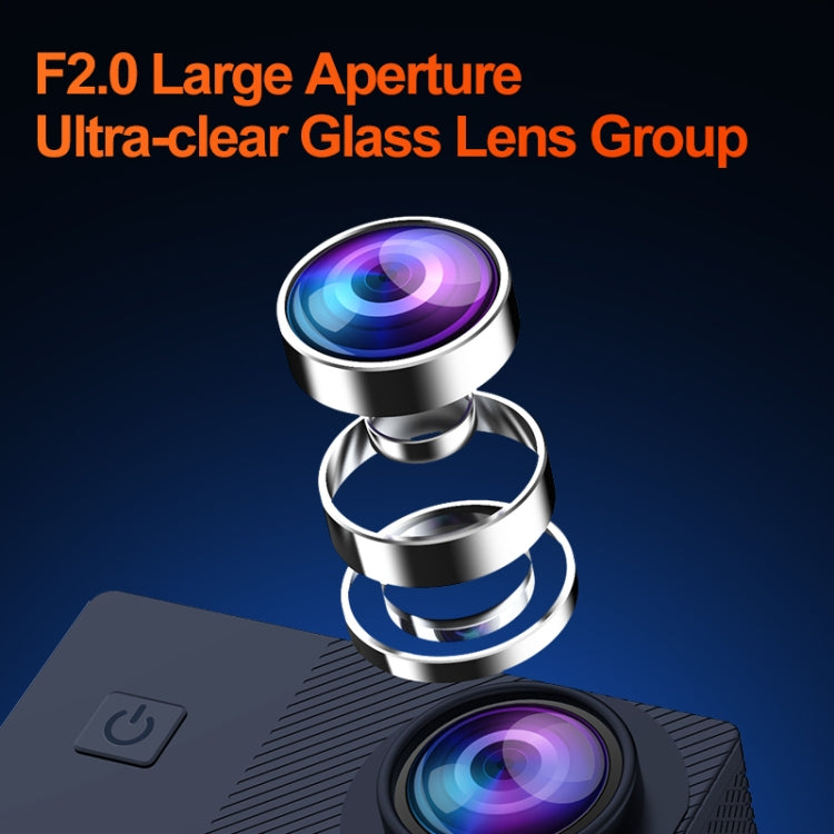 I5-359 2.0 inch IPS HD Screen Wide Angle Action Camera(Black)