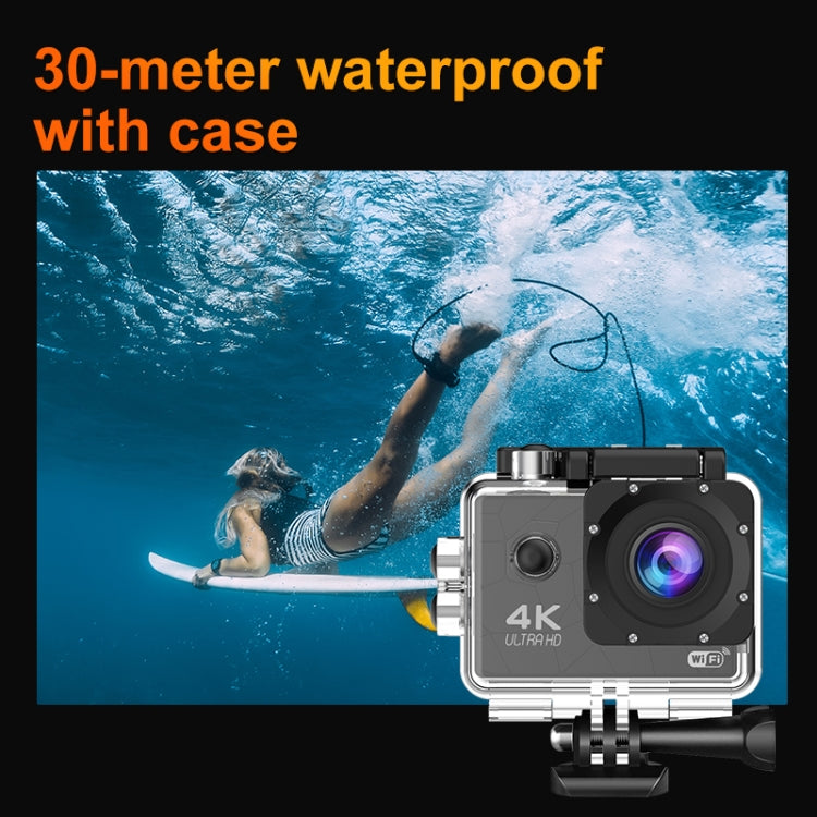 I5-361 2.0 inch IPS HD Screen Wide Angle 4K WiFi Action Camera, Style:with Remote Control