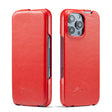 For iPhone 16 Pro Fierre Shann 64 Texture Vertical Flip PU Leather Phone Case(Red) - iPhone 16 Pro Cases by FIERRE SHANN | Online Shopping South Africa | PMC Jewellery | Buy Now Pay Later Mobicred