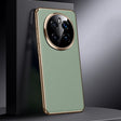 For Honor Magic7 Genuine Leather PC Phone Case(Green) - Honor Cases by PMC TechLife | Online Shopping South Africa | PMC TechLife | Buy Now Pay Later Mobicred
