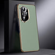 For Honor 300 Ultra Genuine Leather PC Phone Case(Green) - Honor Cases by PMC TechLife | Online Shopping South Africa | PMC TechLife | Buy Now Pay Later Mobicred