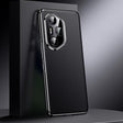 For Honor 300 Ultra Genuine Leather PC Phone Case(Black) - Honor Cases by PMC TechLife | Online Shopping South Africa | PMC TechLife | Buy Now Pay Later Mobicred