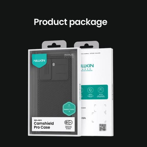 For Redmi Turbo 4 NILLKIN CamShield Pro PC Phone Case(Black)