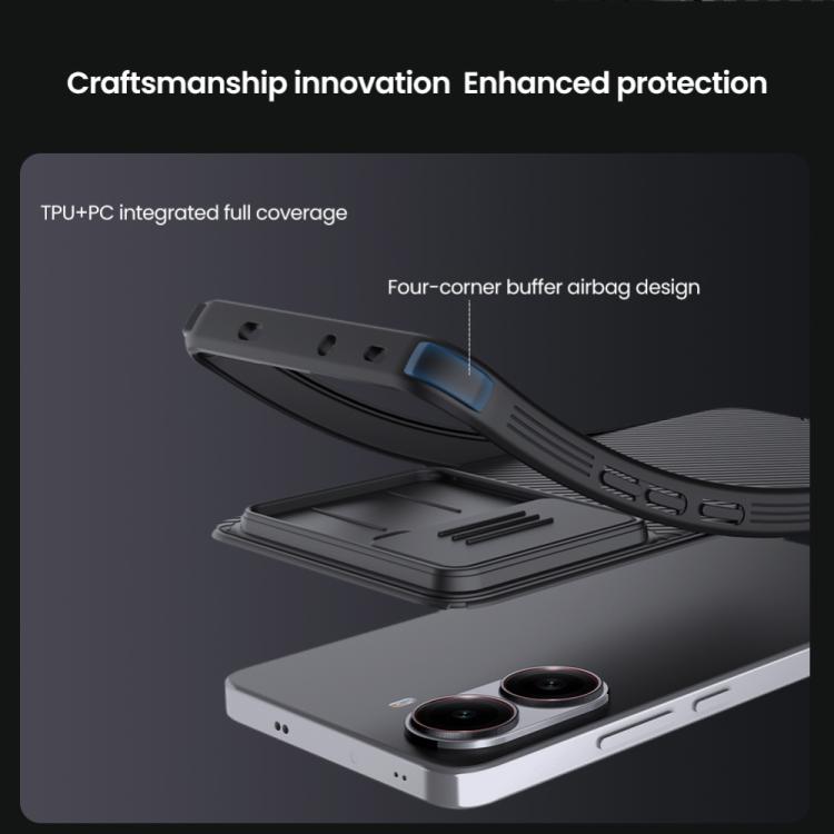 For Redmi Turbo 4 NILLKIN CamShield Pro PC Phone Case(Black)