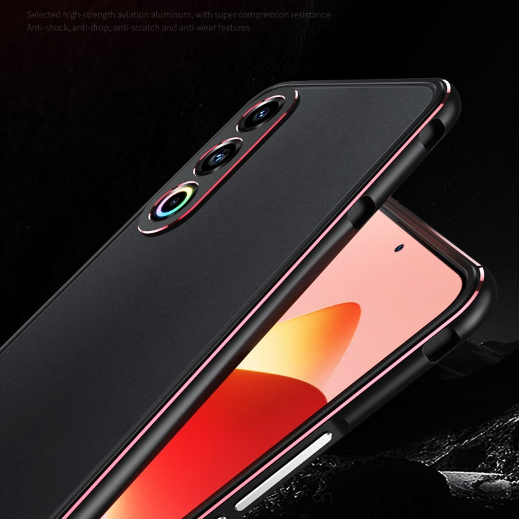 For Meizu 21 Aurora Series Lens Protector + Metal Frame Phone Case(Silver)