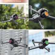 For DJI Air 3S Sunnylife Camera Lens Filter, Filter:4 in 1 UV CPL ND32 ND64
