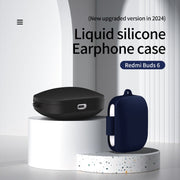 For Xiaomi Redmi Buds 6 Earphone Silicone Protective Case(Midnight Blue)