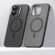 For iPhone 16 SULADA Light Sand MagSafe Magnetic PC Hybrid TPU Phone Case(Black) - free shipping - PMC Jewellery - Order now!