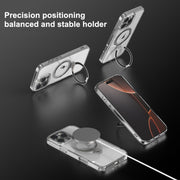 For iPhone 16 Pro Max SULADA Transparent MagSafe Magnetic Holder Phone Case