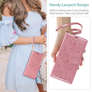For Samsung Galaxy S25 5G Peony Flowers Imprint Leather Phone Case(Pink)