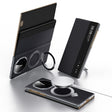 For Huawei Mate XT Ultimate Design SULADA Smart View Window MagSafe Magnetic Holder Leather Phone Case(Black) - Huawei Cases by SULADA | Online Shopping South Africa | PMC TechLife | Buy Now Pay Later Mobicred