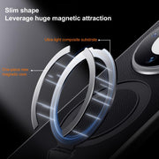 For Huawei Pura 70 SULADA Top Grain Leather MagSafe Magnetic Holder Phone Case(Black)