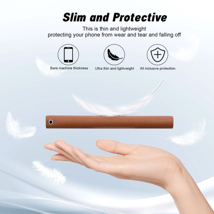 For iPhone 16e Ultra-thin Voltage Magnetic Buckle Leather Phone Case(Brown)
