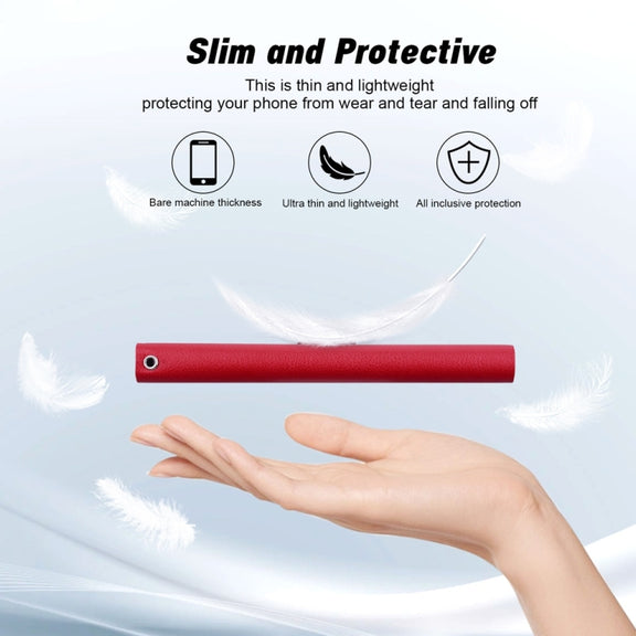 For iPhone 16e Ultra-thin Voltage Magnetic Buckle Leather Phone Case(Red)