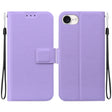 For iPhone 16e Ultra-thin Voltage Magnetic Buckle Leather Phone Case(Purple) - iPhone 16e Cases by PMC TechLife | Online Shopping South Africa | PMC TechLife | Buy Now Pay Later Mobicred