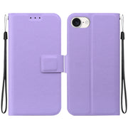 For iPhone 16e Ultra-thin Voltage Magnetic Buckle Leather Phone Case(Purple)