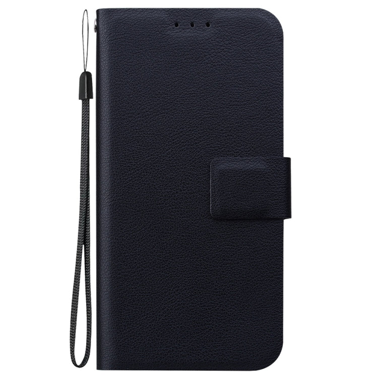 For iPhone 16e Ultra-thin Voltage Magnetic Buckle Leather Phone Case(Black)