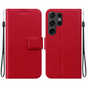 For Samsung Galaxy S25 Ultra 5G Ultra-thin Voltage Magnetic Buckle Leather Phone Case(Red)