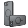 For iPhone 16e Armor MagSafe Precise Hole PC Hybrid TPU Phone Case(Frosted Black) - iPhone 16e Cases by PMC TechLife | Online Shopping South Africa | PMC TechLife | Buy Now Pay Later Mobicred