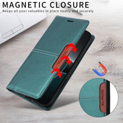 For iPhone 16 Pro Max GQUTROBE G01 RFID Anti-theft Leather Phone Case(Green)