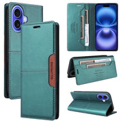 For iPhone 16 Plus GQUTROBE G01 RFID Anti-theft Leather Phone Case(Green)