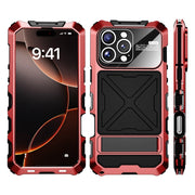 For iPhone 16 Pro Max R-JUST Life Water-resistant Dustproof Shockproof Phone Case(Red)