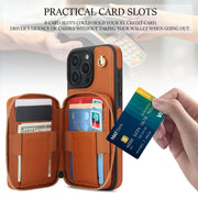 For iPhone 16 Pro AwQuer Crossbody Zipper Wallet Rhombic Leather Back Phone Case(Brown)