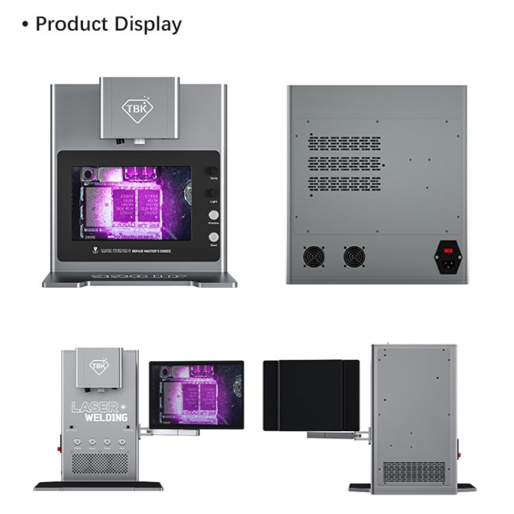 TBK 2203 Smart Infrared Laser Thermostatic Welding Machine with HD Camera, Plug:UK Plug(Built-in LCD)