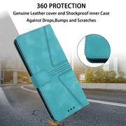 For Samsung Galaxy S25+5G Triangle Solid Color Leather Phone Case(Green)