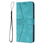 For Samsung Galaxy S25 Ultra 5G Triangle Solid Color Leather Phone Case(Green)