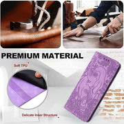 For Samsung Galaxy S25 Ultra 5G Retro Elephant Embossed Leather Phone Case(Purple)