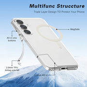 For Samsung Galaxy S25 5G Terminator MagSafe Magnetic Phone Case(Transparent)