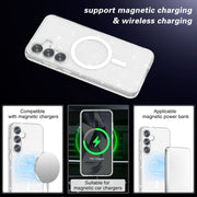 For Samsung Galaxy S25+ 5G Terminator MagSafe Magnetic Phone Case(Glitter White)