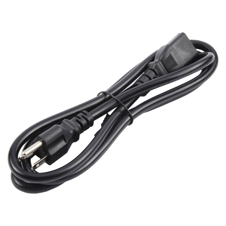 US Plug Computer PC Power Cord 3 Pin Cable, Length:3m(Black)