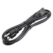 US Plug Computer PC Power Cord 3 Pin Cable, Length:5m(Black)